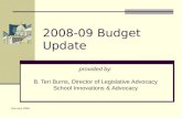 2008-09 Budget Update