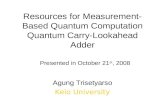 Resources for Measurement-Based Quantum Computation Quantum Carry-Lookahead Adder