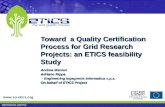 Toward  a Quality Certification Process for Grid Research Projects: an ETICS feasibility Study