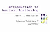 Introduction to Neutron Scattering