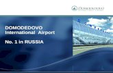 DOMODEDOVO  International  Airport No. 1 in RUSSIA