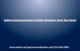 Ashire Communications|Public Relations from the Heart