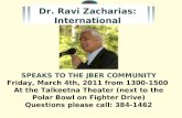 Dr. Ravi Zacharias: International Speaker