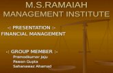M.S.RAMAIAH  MANAGEMENT INSTITUTE