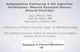 Astigmatism Following 2 IOL Injection Techniques: Wound Assisted Versus Wound Directed