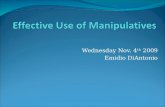 Effective Use of Manipulatives