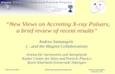 “New Views on Accreting X-ray Pulsars, a brief review of recent results”