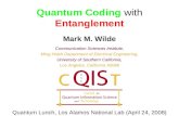 Quantum Coding with Entanglement
