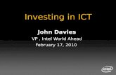 John Davies VP , Intel World Ahead February 17, 2010