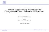 Total Lightning Activity as Diagnostic for Severe Weather