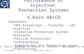 Performance of Injection  Protection Systems V.Kain AB/CO