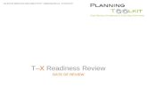 T– X  Readiness Review DATE OF REVIEW
