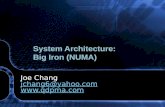 System Architecture:  Big Iron (NUMA)