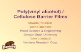 Poly(vinyl alcohol) / Cellulose Barrier Films