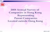 2008 Annual Survey of  Companies in Hong Kong Representing  Parent Companies