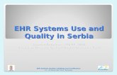 EHR  S ystems  U se and  Q uality in Serbia