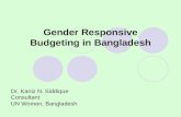 Gender Responsive Budgeting in Bangladesh