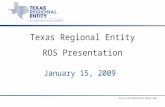 Texas Regional Entity ROS Presentation