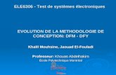 EVOLUTION DE LA METHODOLOGIE DE CONCEPTION: DFM - DFY