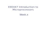 EEE447 Introduction to Microprocessors