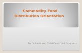 Commodity Food Distribution Orientation