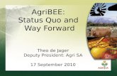 AgriBEE:  Status Quo and  Way Forward