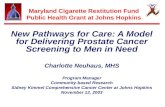 Maryland Cigarette Restitution Fund Public Health Grant at Johns Hopkins
