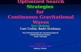 Optimized Search  Strategies for  Continuous Gravitational Waves