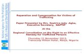Reparation and Compensation for Victims of  Trafficking