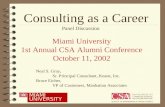 Consulting as a Career