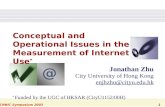Conceptual and Operational Issues in the Measurement of Internet Use *