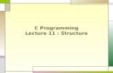 C Programming Lecture 11 : Structure