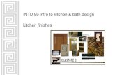 INTD 59 intro to kitchen & bath design kitchen finishes