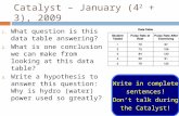 Catalyst – January (4 2  + 3), 2009