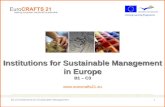 Institutions for Sustainable Management in Europe B1 – C3 eurocrafts21.eu