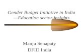 Gender Budget Initiative in India—Education sector insights