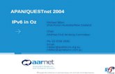 APAN/QUESTnet 2004  IPv6 in Oz