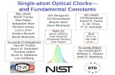 Single-atom Optical Clocks— and Fundamental Constants