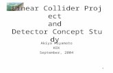 Linear Collider Project  and  Detector Concept Study