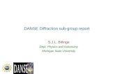DANSE Diffraction sub-group report