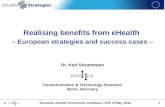 Realising benefits from eHealth – European strategies and success cases –