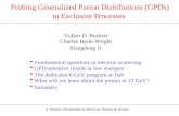 Probing Generalized Parton Distributions (GPDs)  in Exclusive Processes