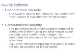 Security Definition