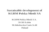 Sustainable development of KGHM Polska Miedź SA