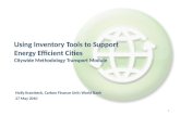 Using Inventory  Tools  to Support Energy Efficient Cities Citywide Methodology Transport  Module