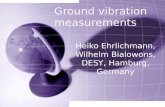 Ground vibration measurements
