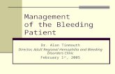 Management  of the Bleeding Patient