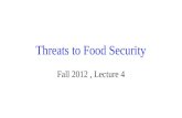 Threats to Food Security
