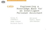 Engineering a Knowledge Base for an Intelligent Personal Assistant