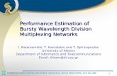 Performance Estimation of Bursty Wavelength Division Multiplexing Networks